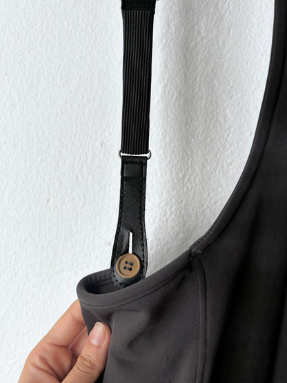 90s Marithé + François Girbaud nylon suspender pants