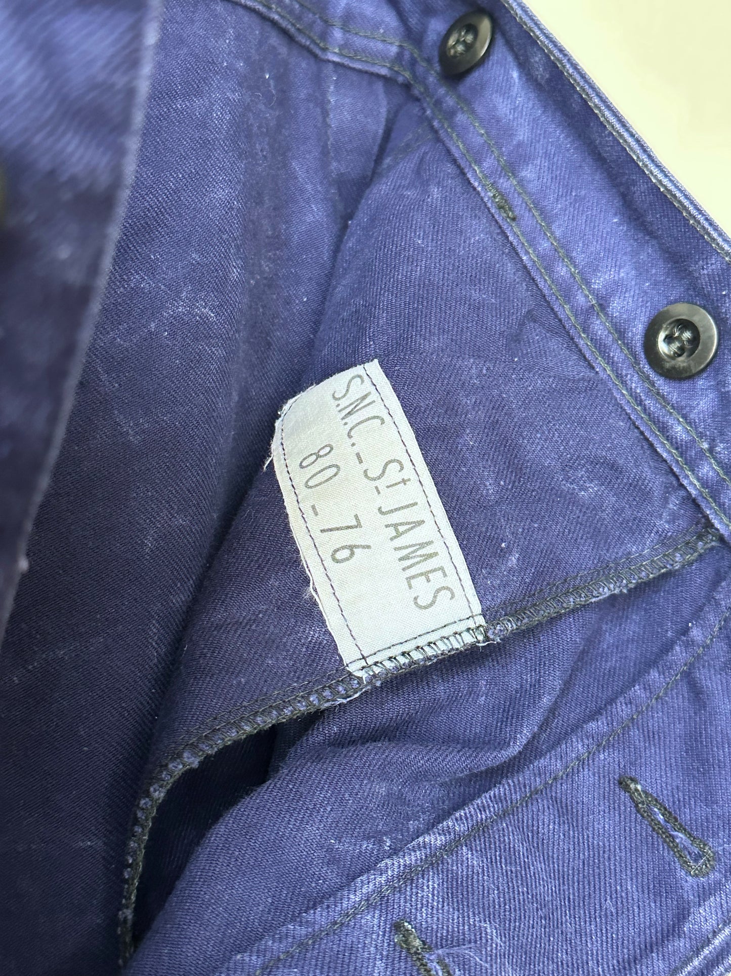 1960s French military work trousers - w31