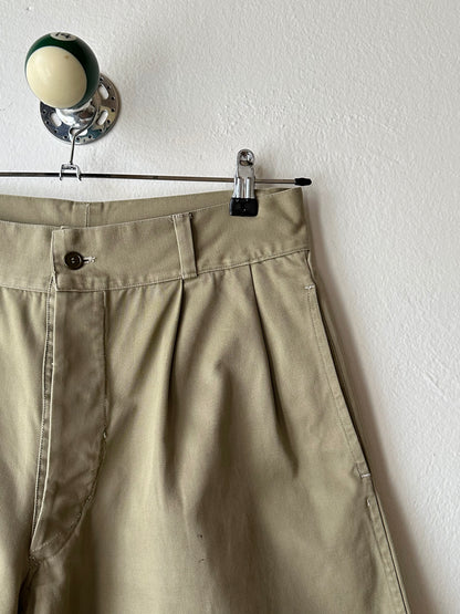 Unknown 1960s cotton shorts - w31