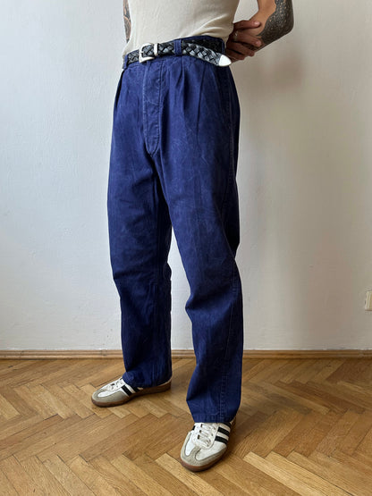 1960s French military work trousers - w31