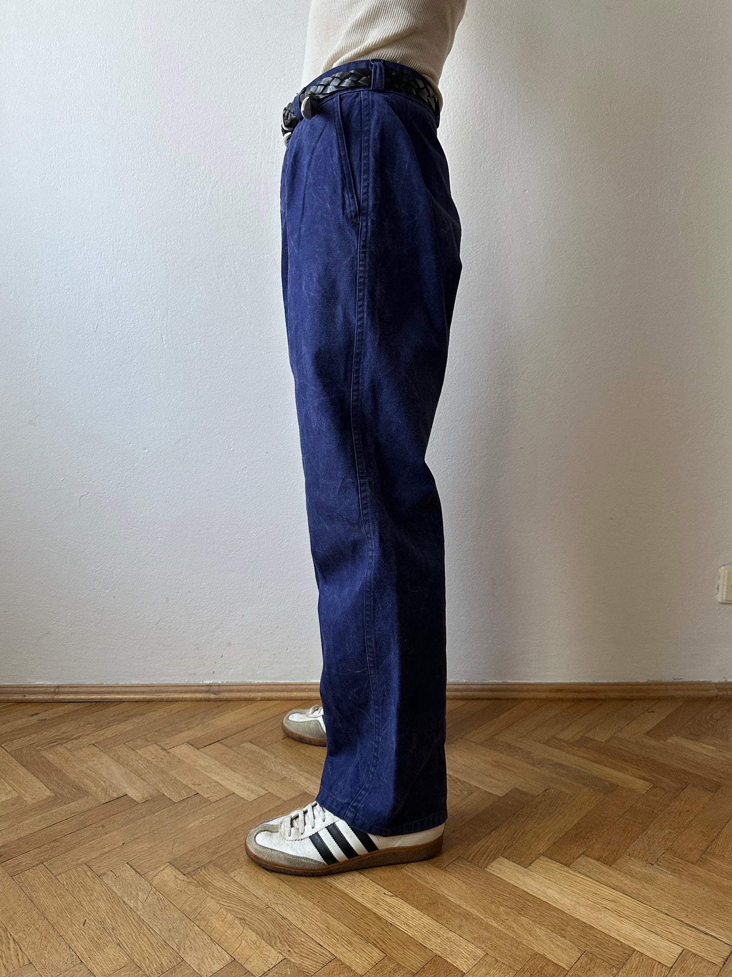 1960s French military work trousers - w31