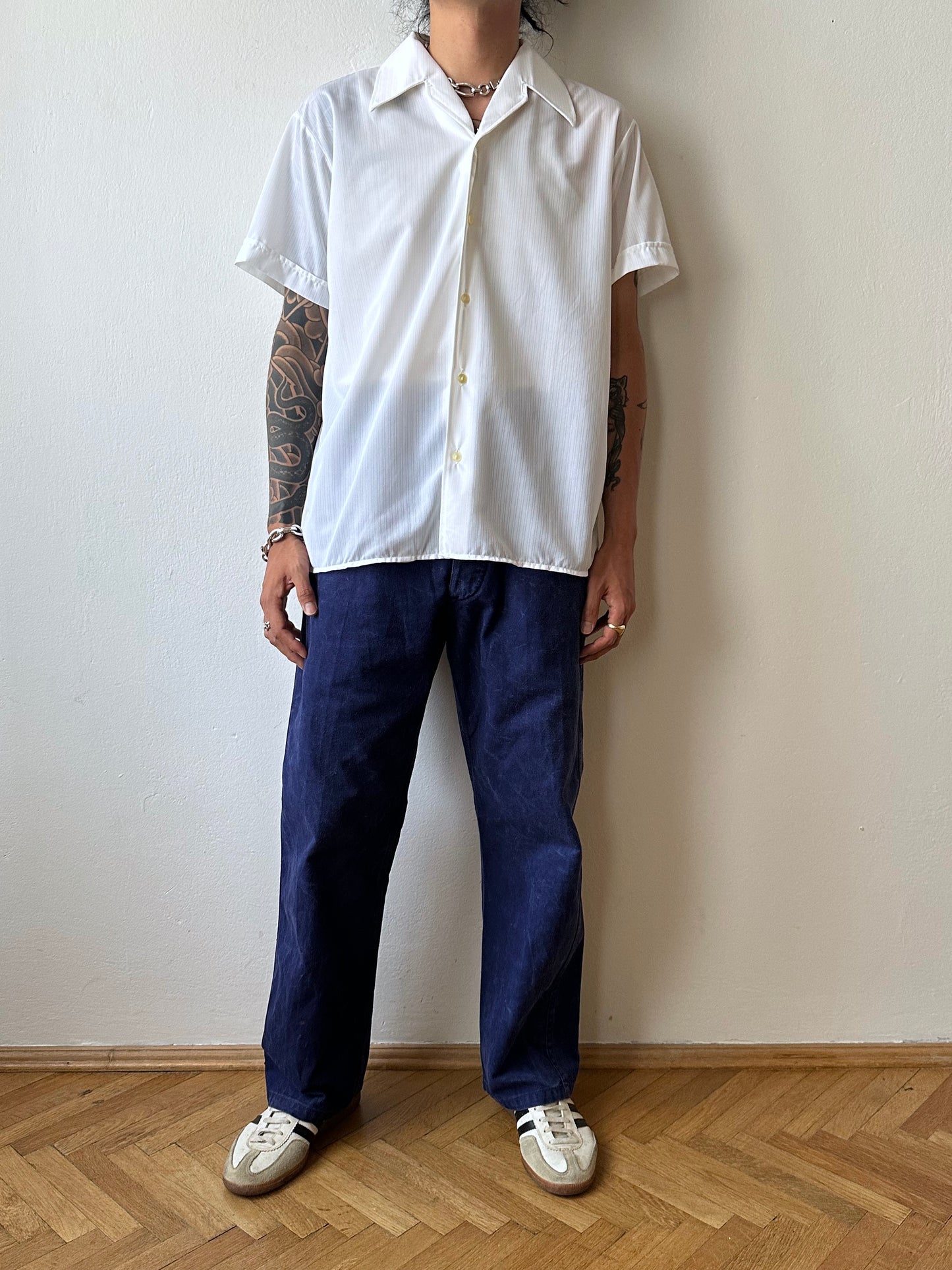 1960s French military work trousers - w31