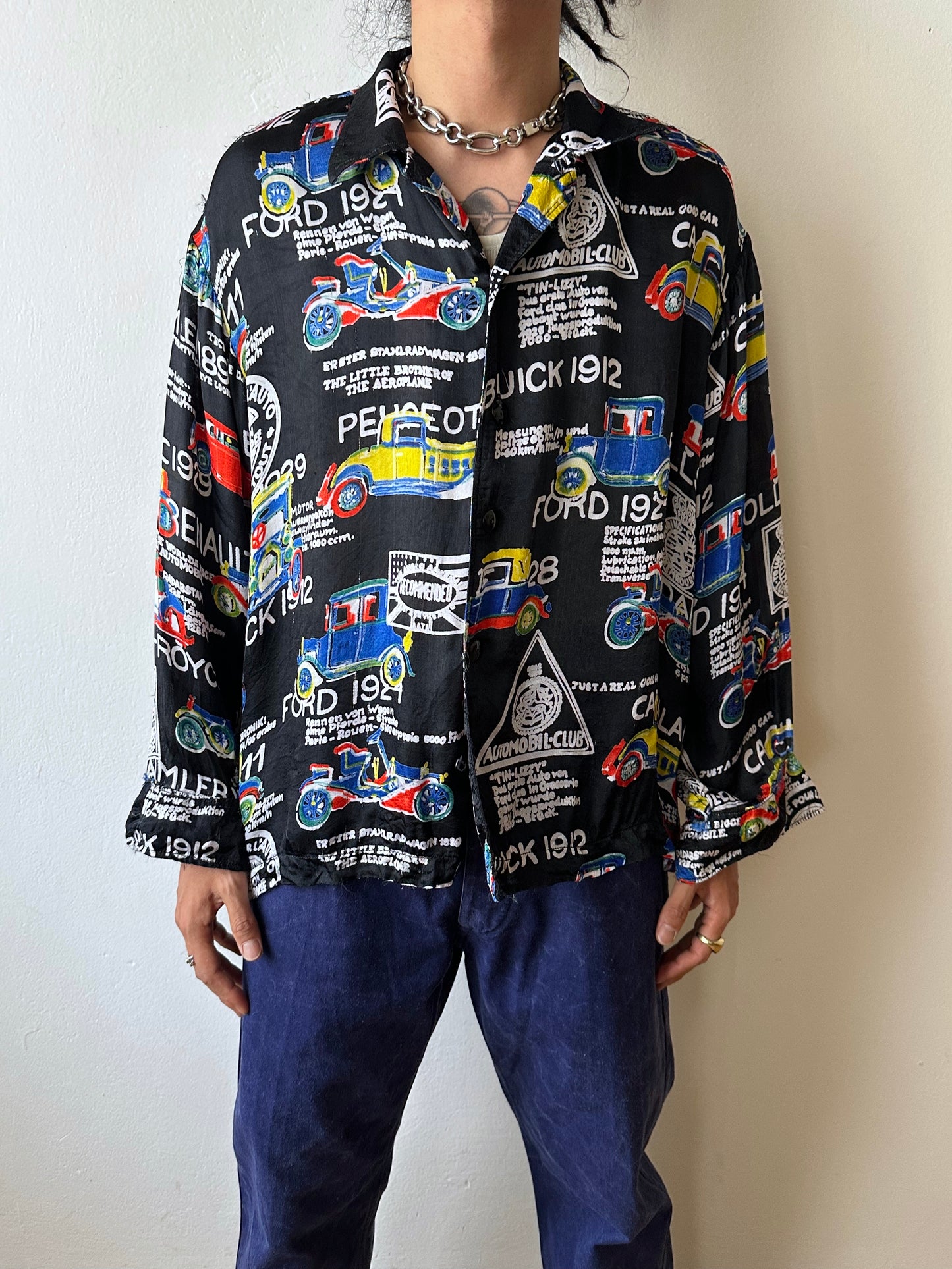 Black viscose shirt