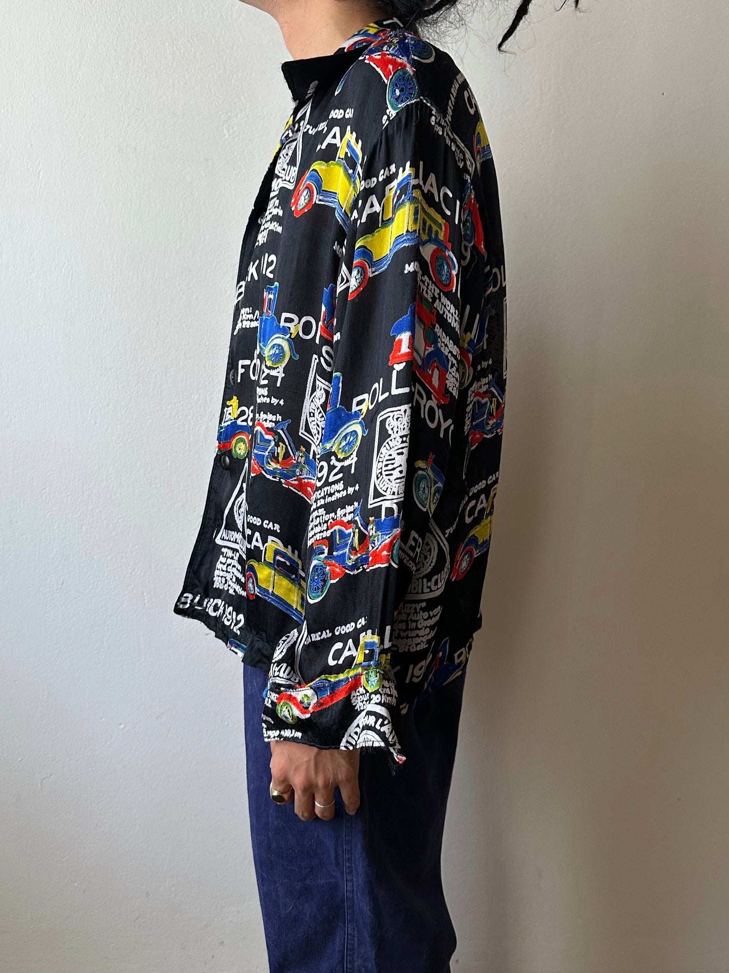 Black viscose shirt