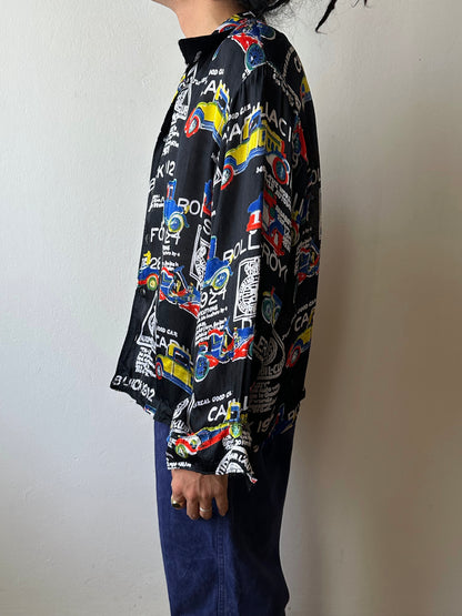 Black viscose shirt