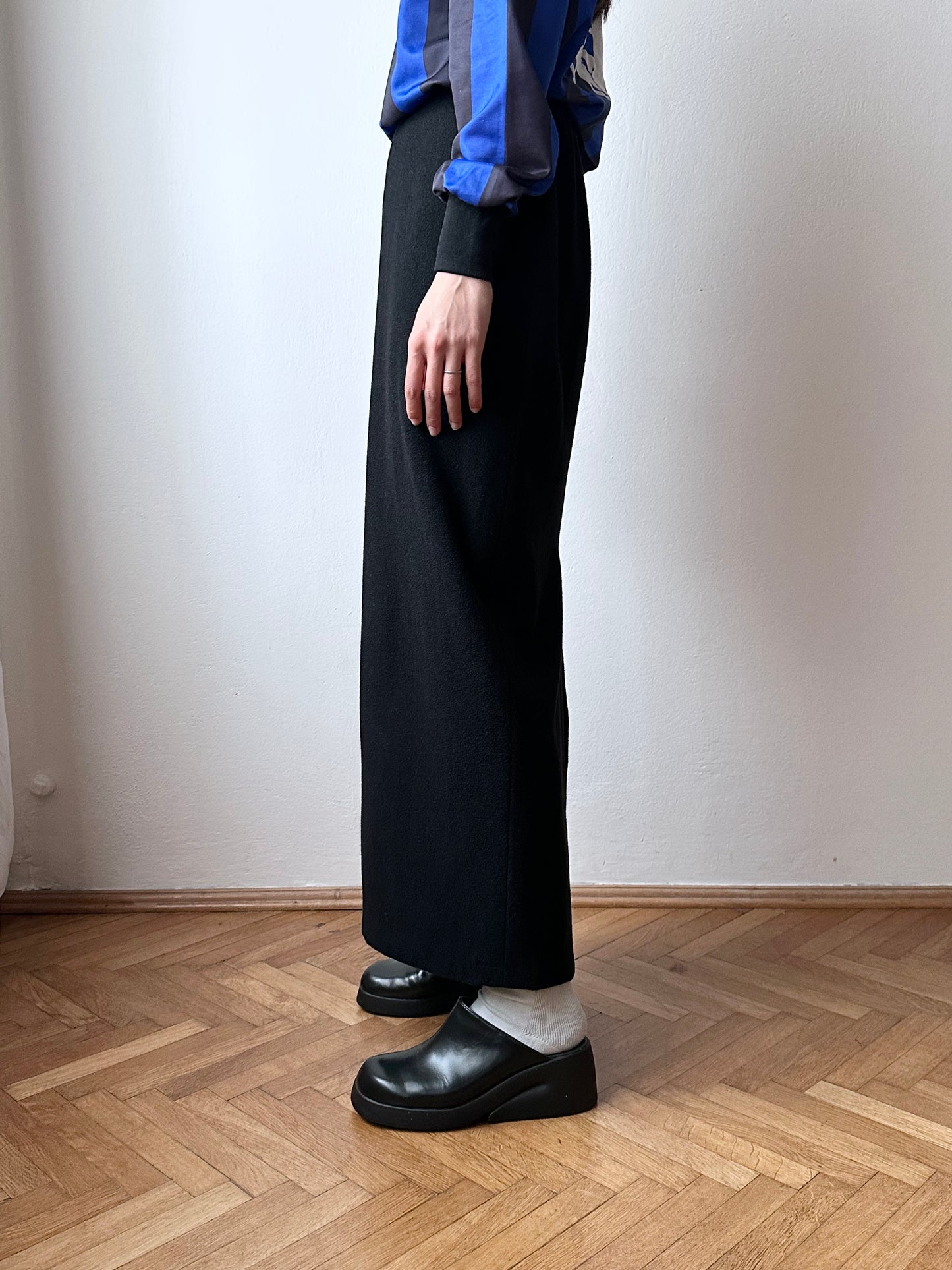 pure wool fleece skirt