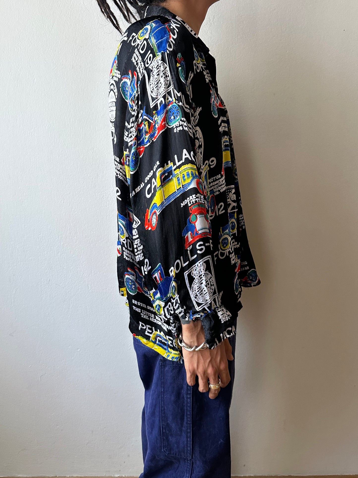 Black viscose shirt
