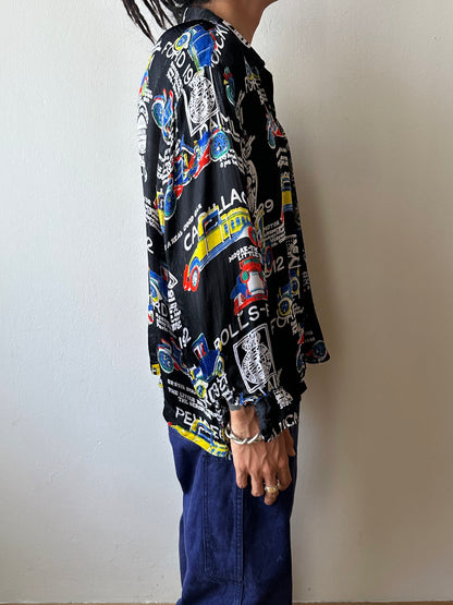 Black viscose shirt