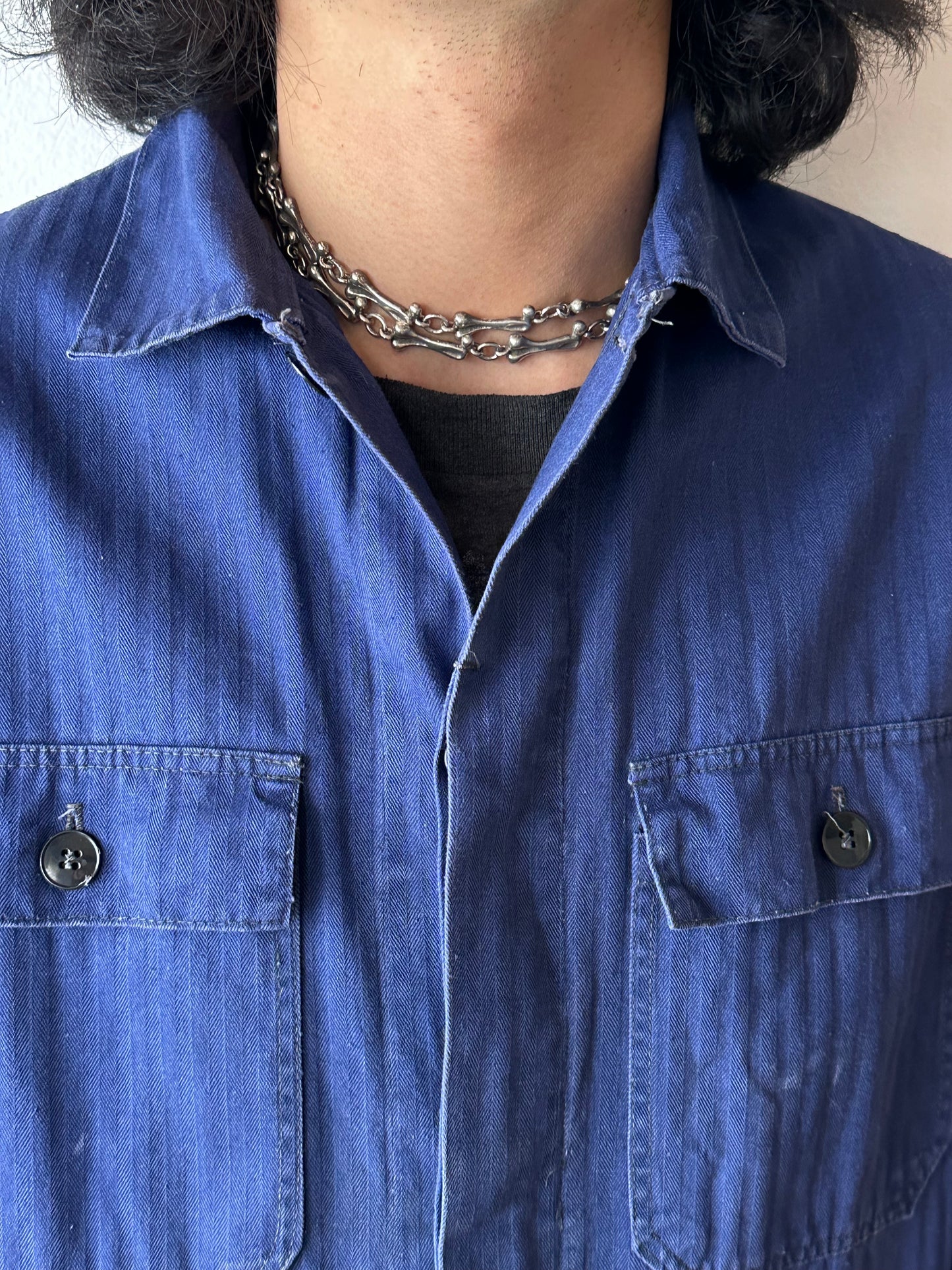 German work herringbone jumpsuit