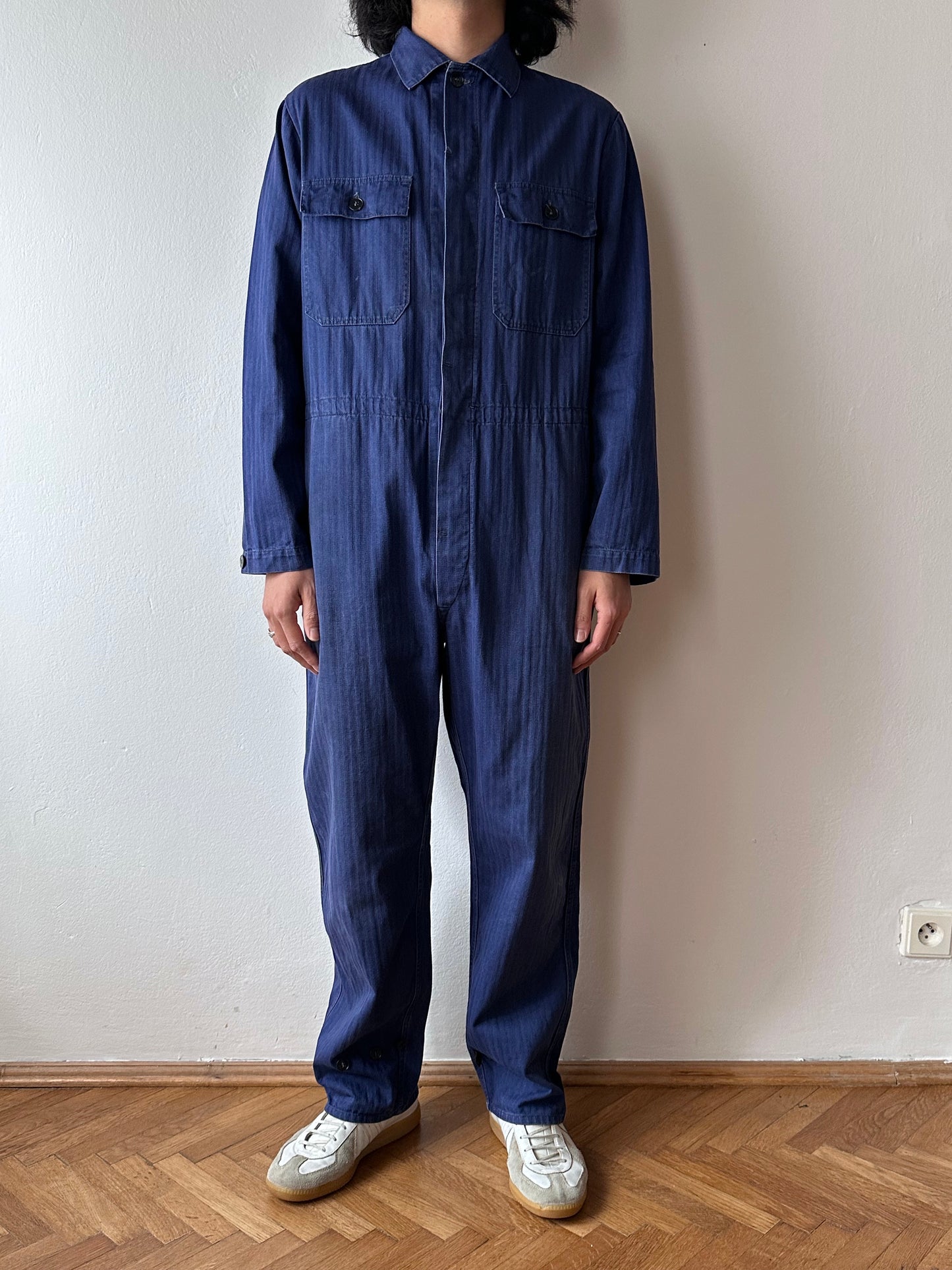 German work herringbone jumpsuit