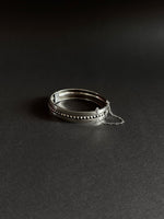 silver studs bangle