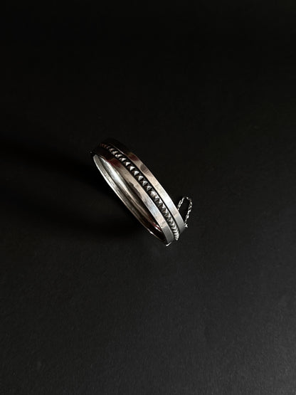 silver studs bangle