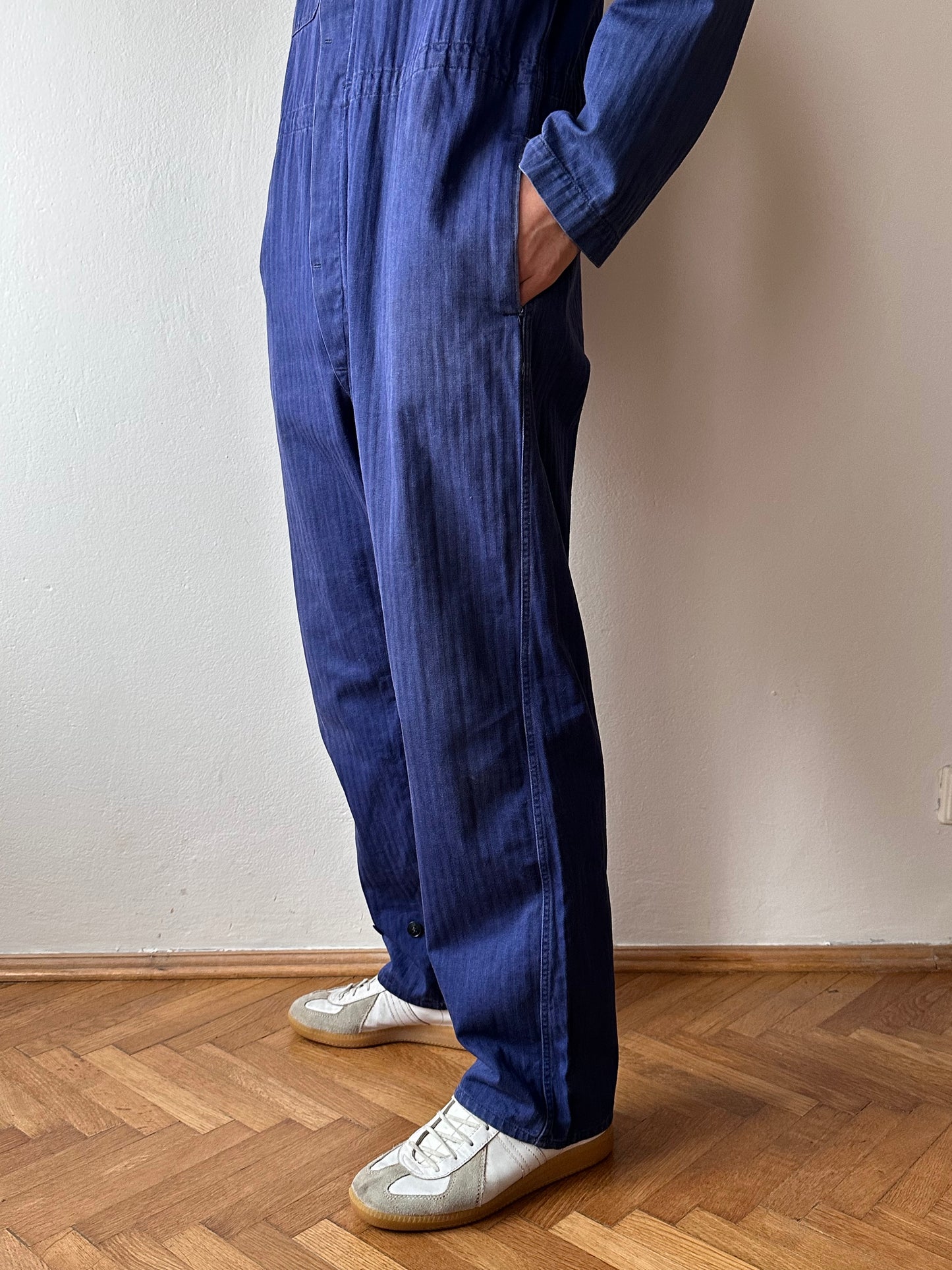 German work herringbone jumpsuit