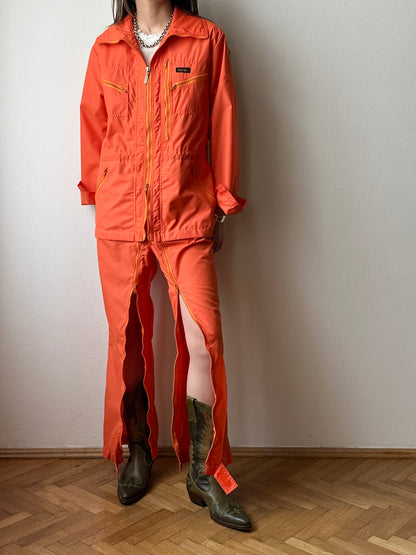 80s unique orange jumpsuits