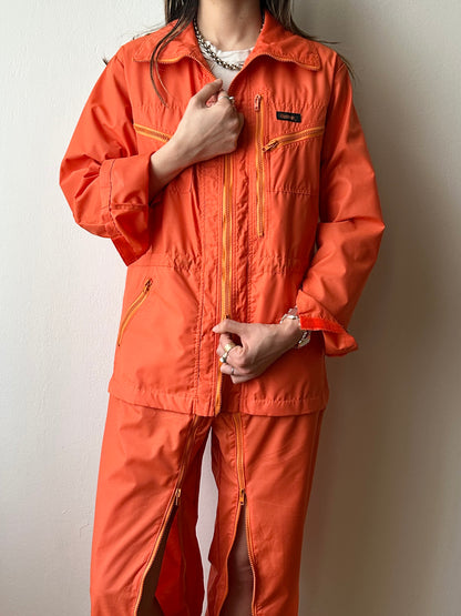 80s unique orange jumpsuits