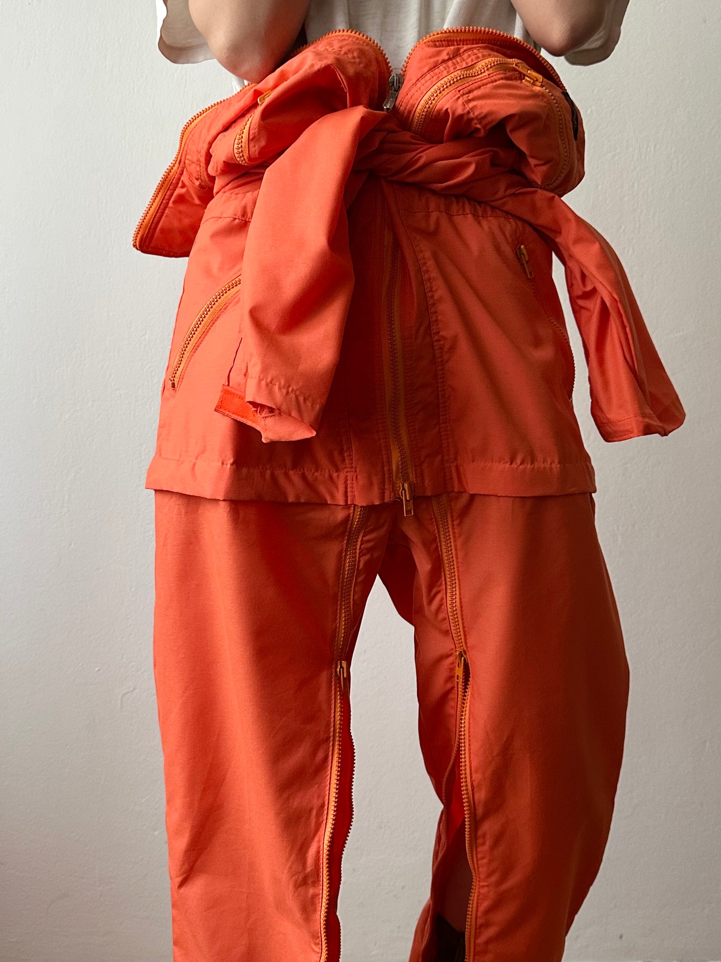 80s unique orange jumpsuits