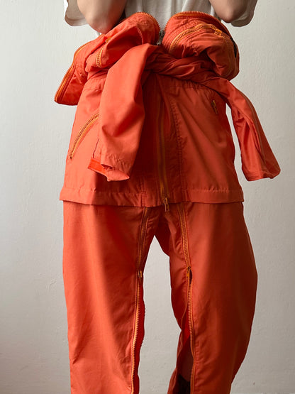 80s unique orange jumpsuits
