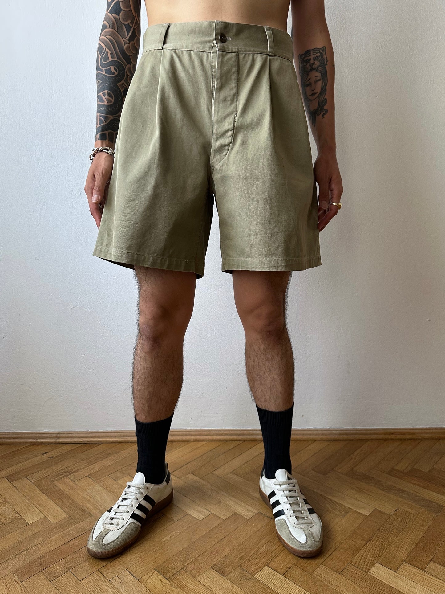Unknown 1960s cotton shorts - w31