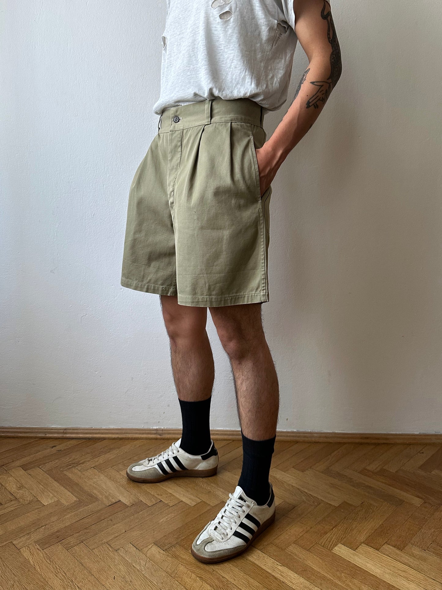 Unknown 1960s cotton shorts - w31