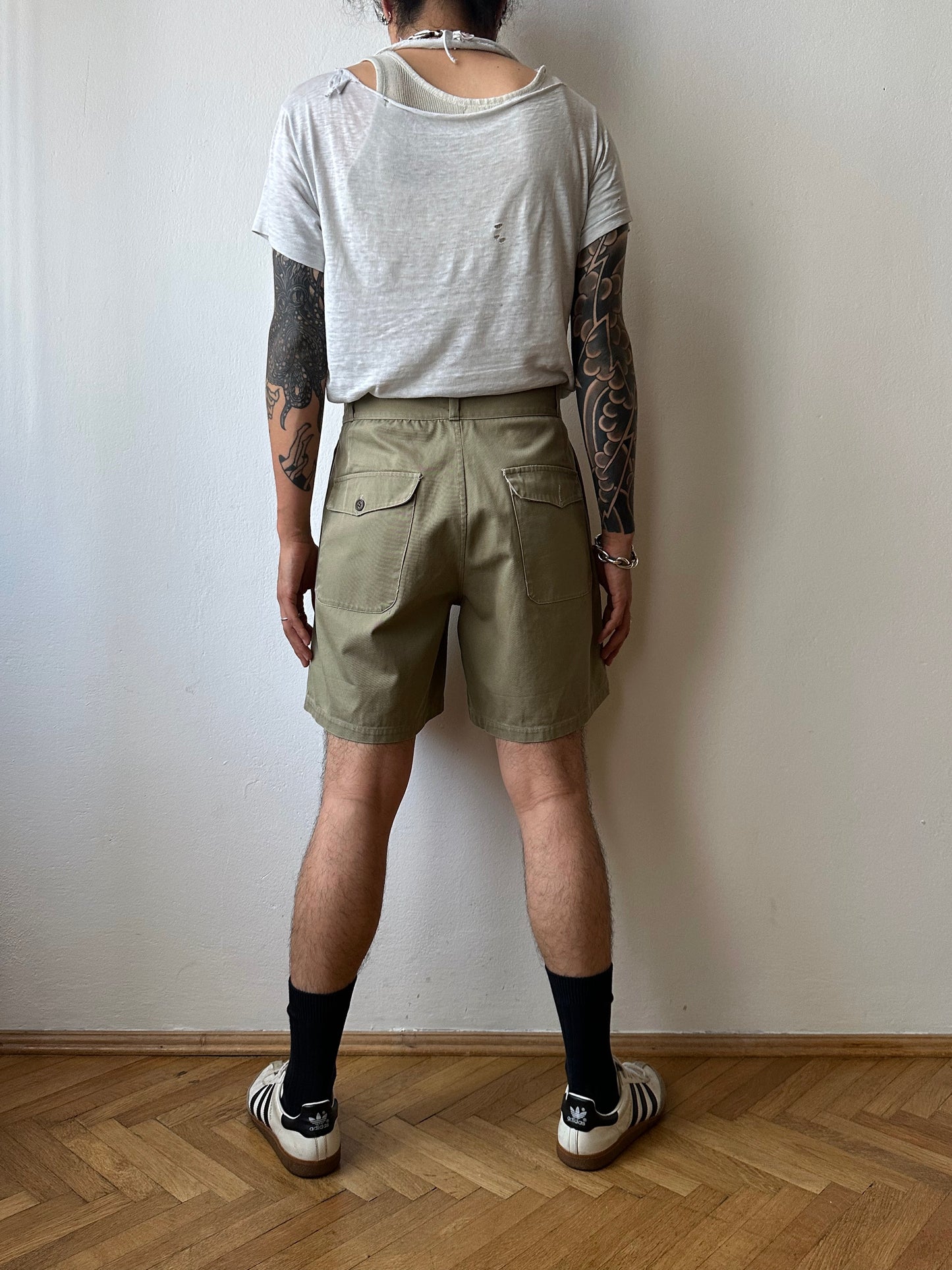 Unknown 1960s cotton shorts - w31