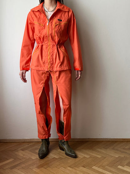 80s unique orange jumpsuits