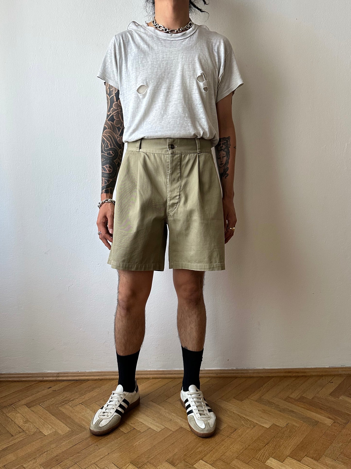 Unknown 1960s cotton shorts - w31