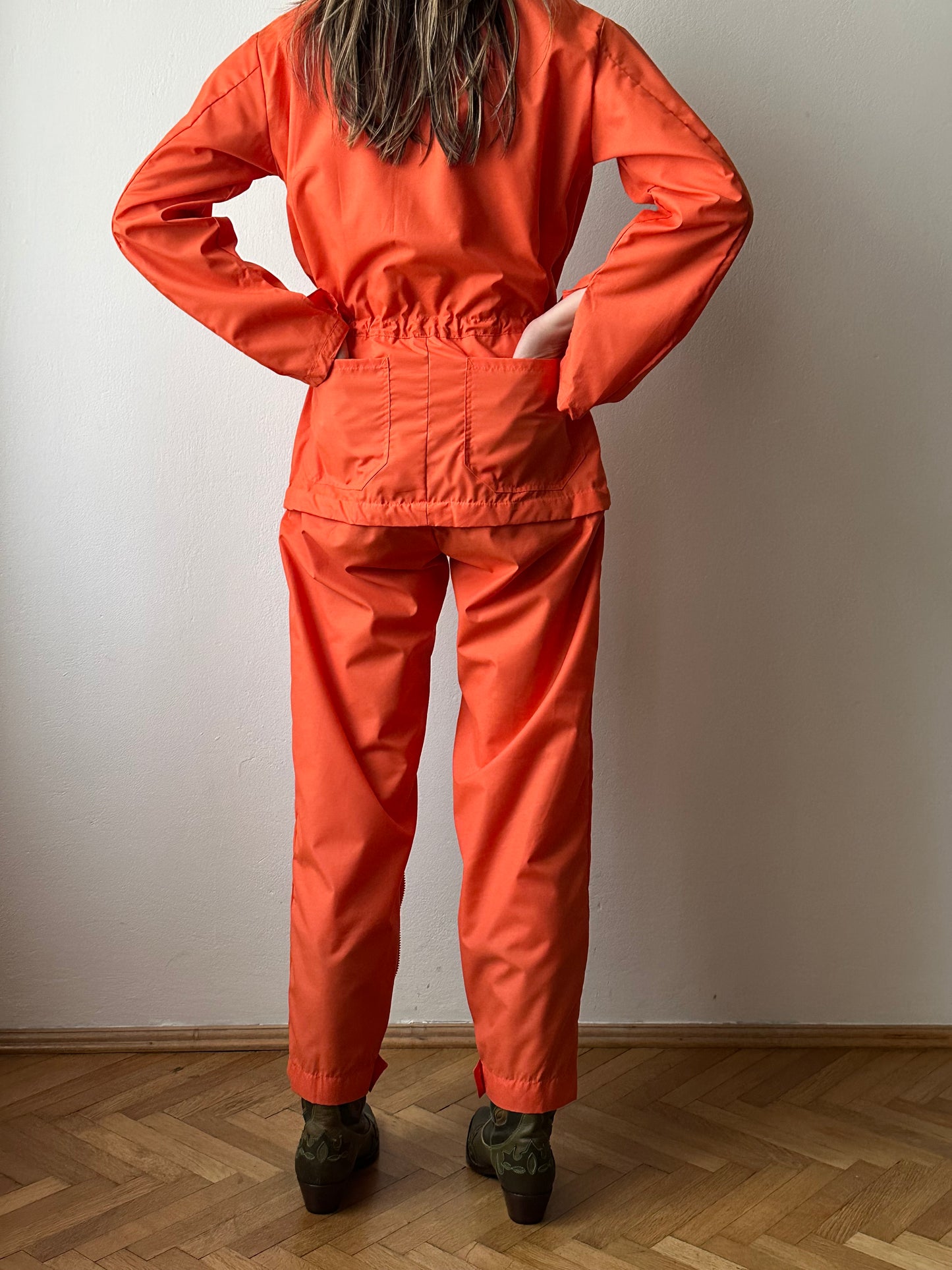 80s unique orange jumpsuits