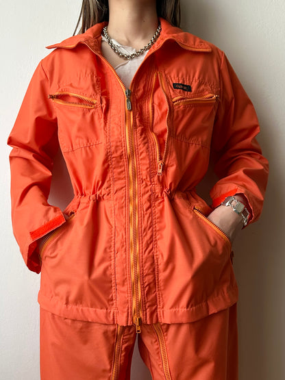 80s unique orange jumpsuits