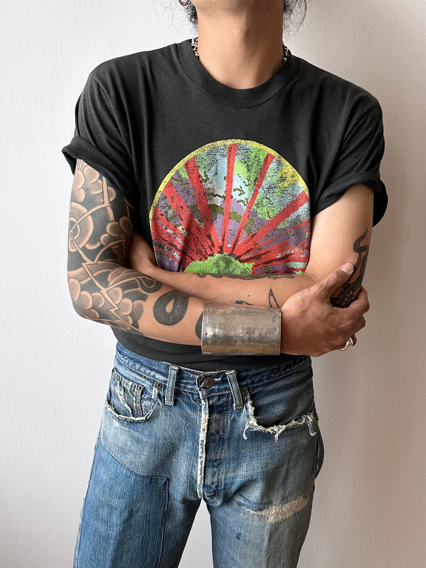 African Silver Shield Cuff, Estate of Frances Patiky Stein