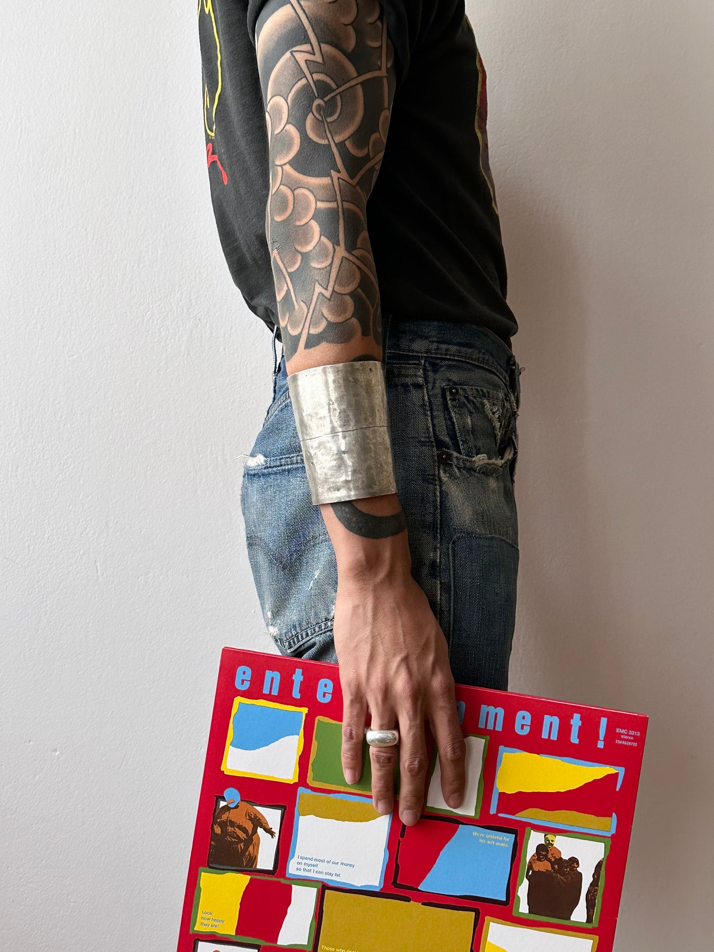 African Silver Shield Cuff, Estate of Frances Patiky Stein