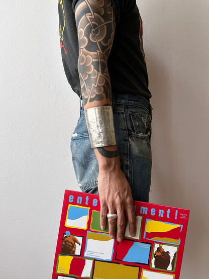 African Silver Shield Cuff, Estate of Frances Patiky Stein