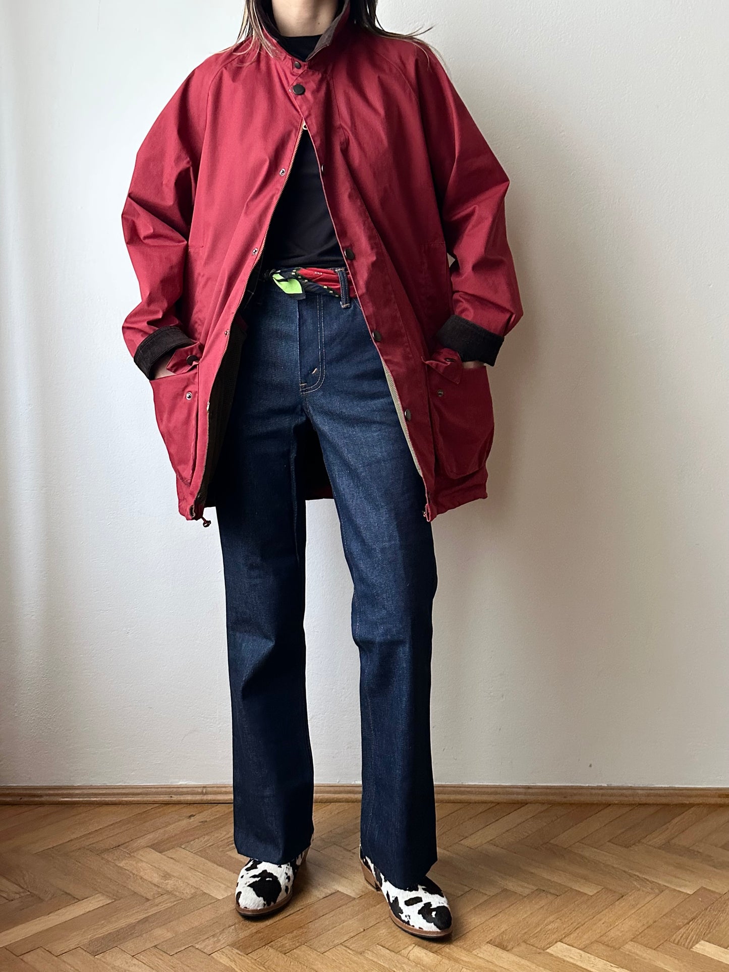 Barbour Beaufort nonwaxed hunting jacket