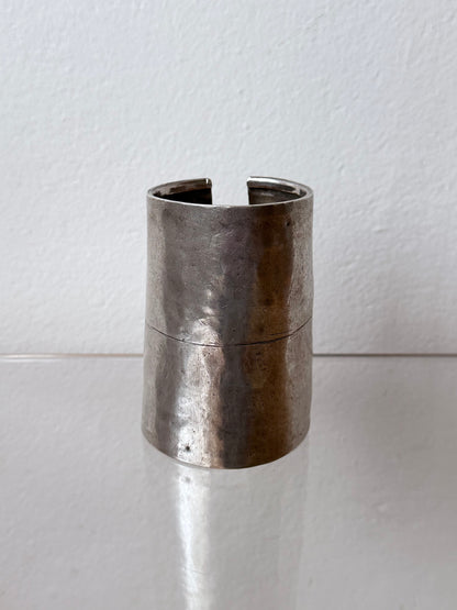 African Silver Shield Cuff, Estate of Frances Patiky Stein