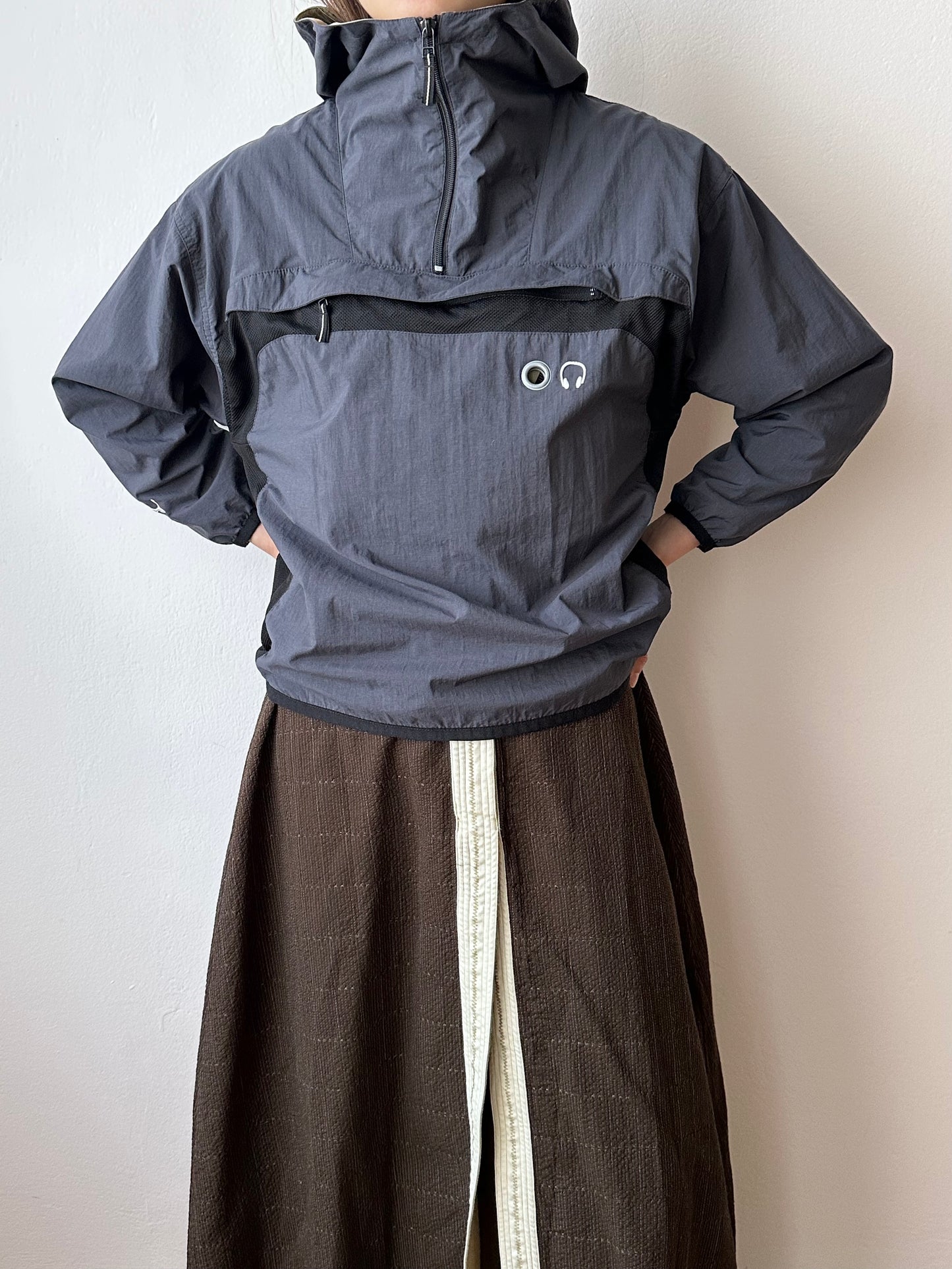 early 2000's PUMA packable nylon active smock