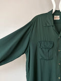 50s Rayon shirt vintage 50's 1950's 50年代 レーヨンシャツ 開襟シャツ open collar shirt アメリカ古着 ヴィンテージ