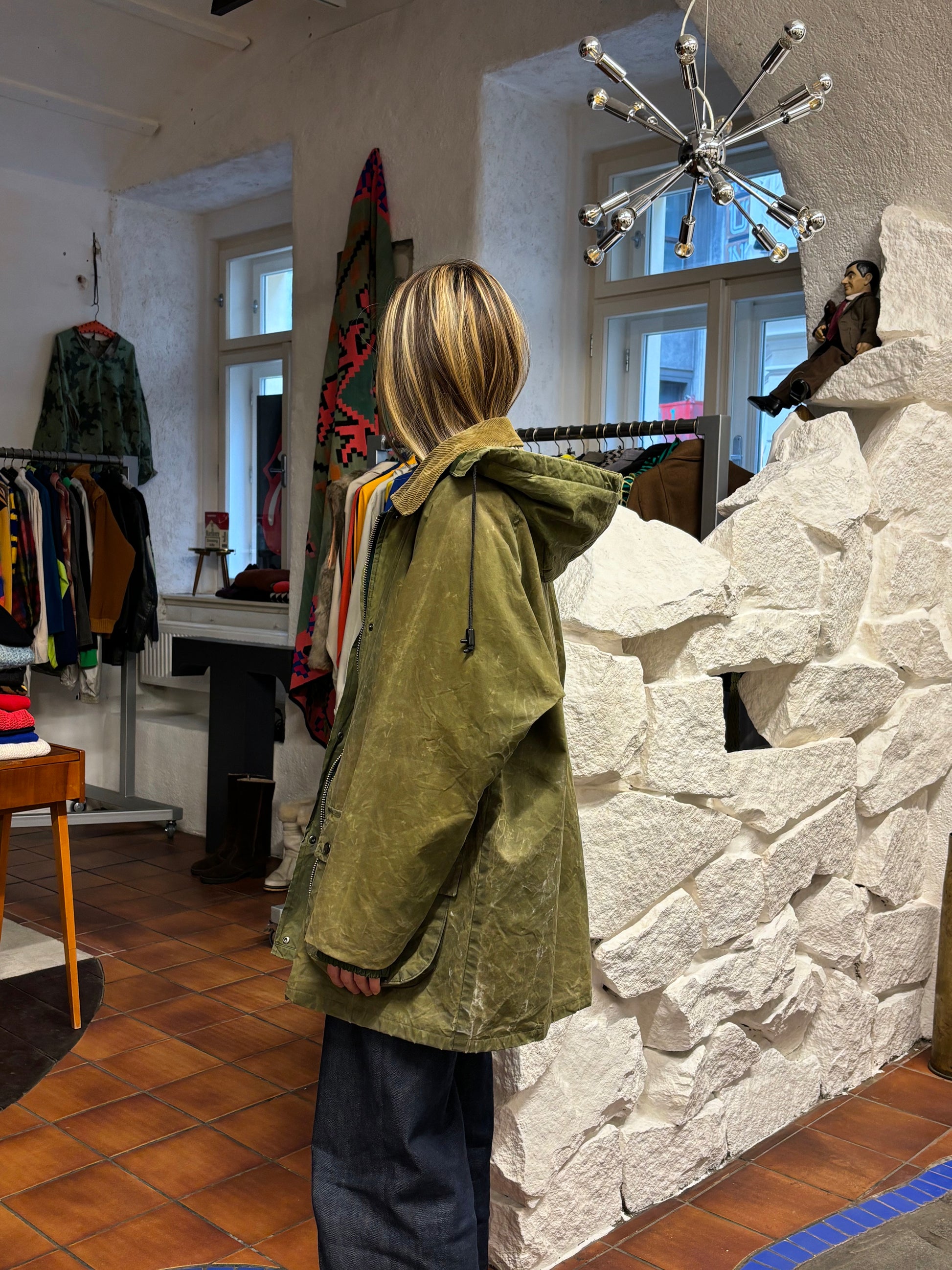 Burberrys Waxed Cotton Jacket 80's 90's 80年代 90年代 バーバリー Made in England イギリス製 Toto プラハ 古着屋 古着 Praha Prague Vintage store Vintage clothing イギリス古着 オイルドジャケット Rare レア 古着卸 フランス買い付け イギリス買い付け ユーロ古着 ヨーロッパ古着