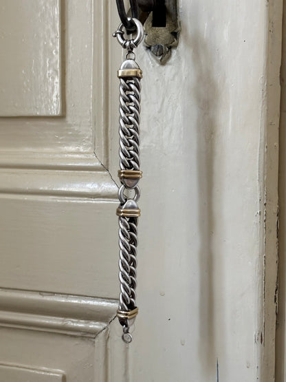 Silver and gold vermeil bold bracelet