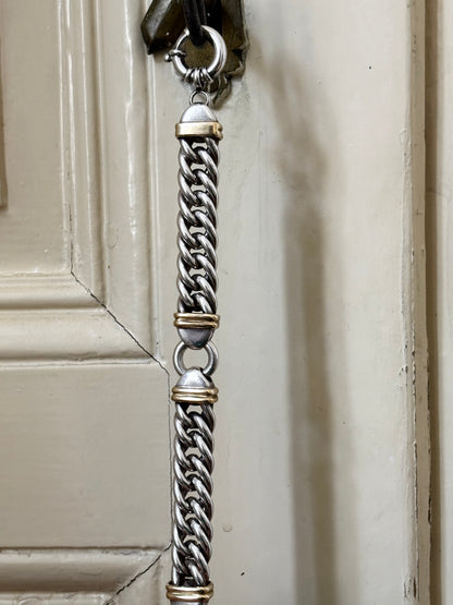 Silver and gold vermeil bold bracelet