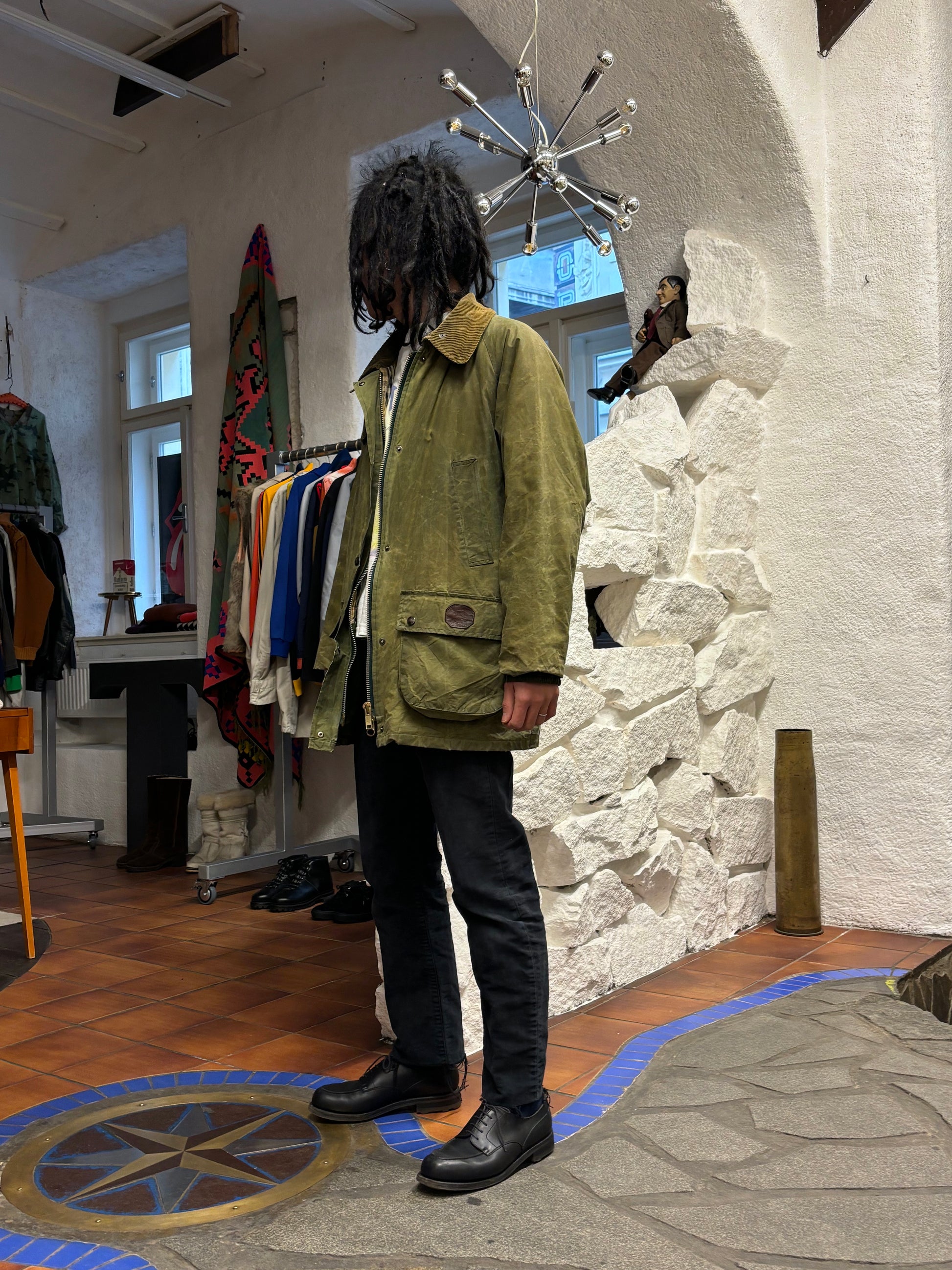 Burberrys Waxed Cotton Jacket 80's 90's 80年代 90年代 バーバリー Made in England イギリス製 Toto プラハ 古着屋 古着 Praha Prague Vintage store Vintage clothing イギリス古着 オイルドジャケット Rare レア 古着卸 フランス買い付け イギリス買い付け ユーロ古着 ヨーロッパ古着