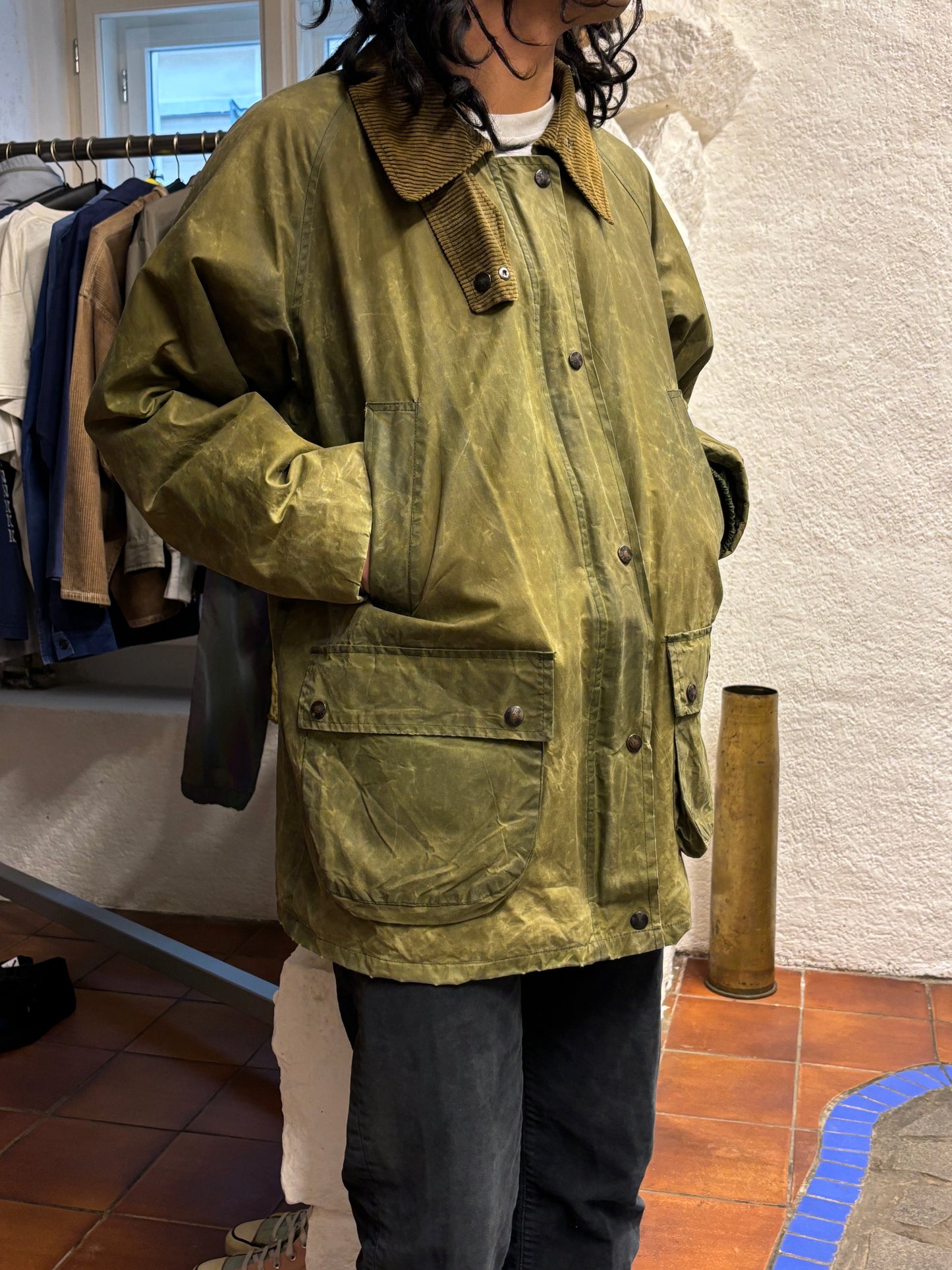 Burberrys Waxed Cotton Jacket 80's 90's 80年代 90年代 バーバリー Made in England イギリス製 Toto プラハ 古着屋 古着 Praha Prague Vintage store Vintage clothing イギリス古着 オイルドジャケット Rare レア 古着卸 フランス買い付け イギリス買い付け ユーロ古着 ヨーロッパ古着