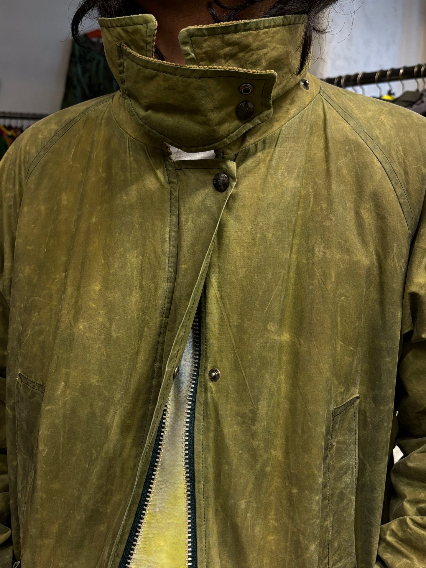 Burberrys Waxed Cotton Jacket 80's 90's 80年代 90年代 バーバリー Made in England イギリス製 Toto プラハ 古着屋 古着 Praha Prague Vintage store Vintage clothing イギリス古着 オイルドジャケット Rare レア 古着卸 フランス買い付け イギリス買い付け ユーロ古着 ヨーロッパ古着