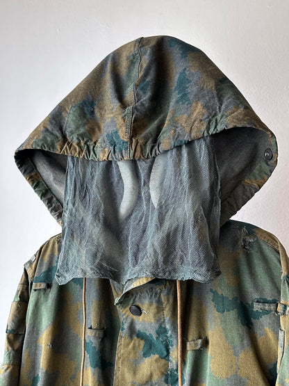East German NVA Blumentarn Camo Sniper Jacket 東ドイツ軍 60's Toto Praha Prague Vintage clothing store Antique shop アンティークショップ 古着屋 人民軍 スナイパー ヴィンテージ military ミリタリー ユーロ古着 ユーロミリタリー ヨーロッパ古着 ヨーロッパミリタリー 古着卸 60年代 Rare レア 