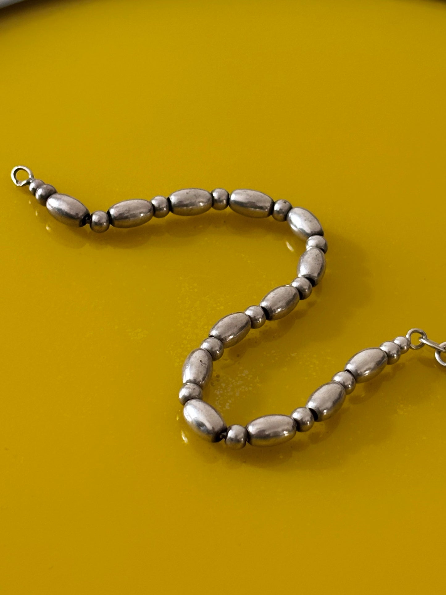 Sterling 925 oval pearl bracelet