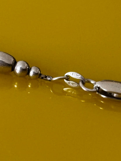 Sterling 925 oval pearl bracelet