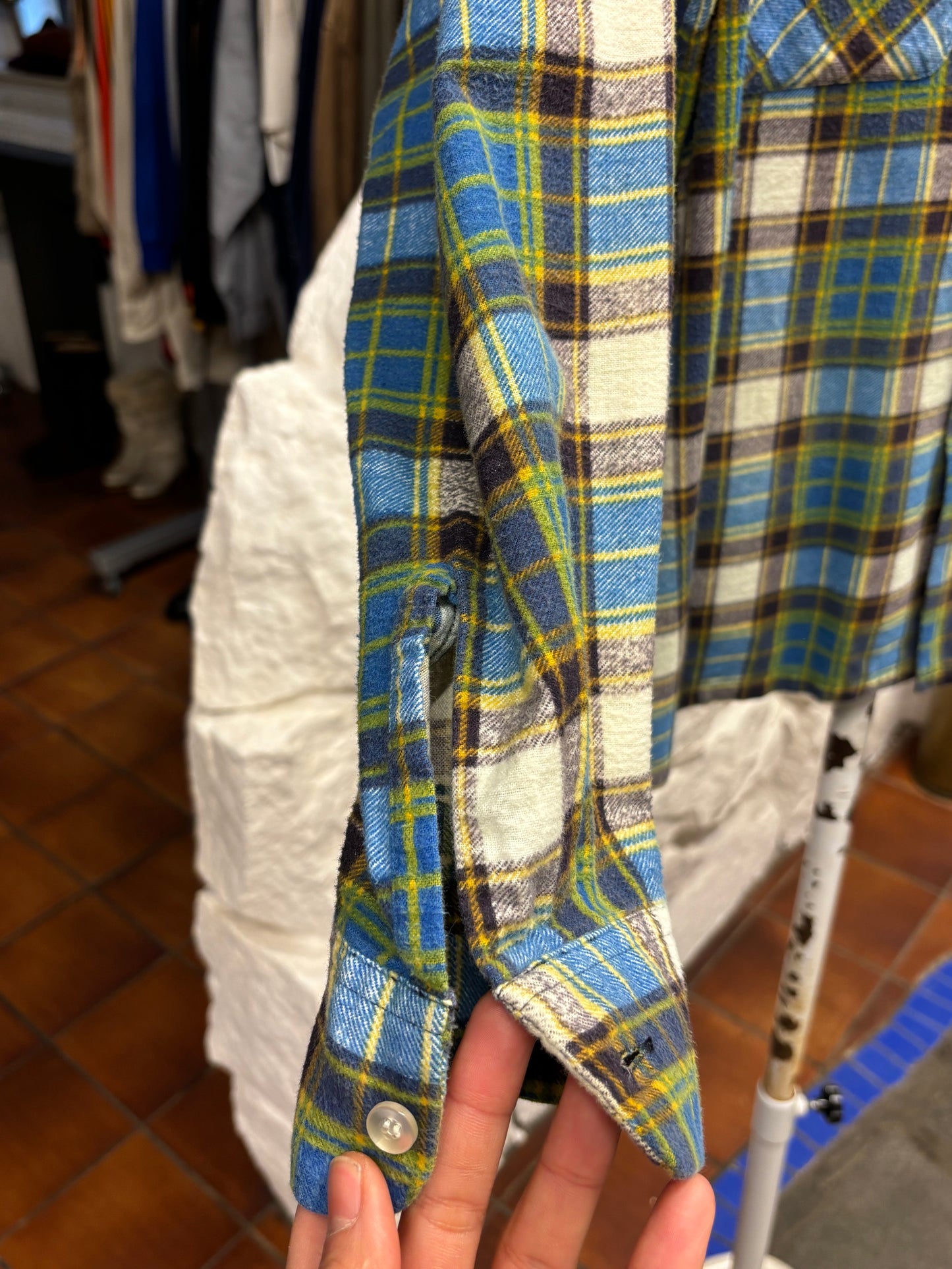 60's 60年代 1960's Towncraft タウンクラフト アメリカ古着 アメリカンヴィンテージ Vintage shirt ネルシャツ チェックシャツ Toto Vintage store Praha Prague 古着屋 プラハ 古着 Cotton コットン ユーロ古着 ヨーロッパ古着 古着卸 グランジ