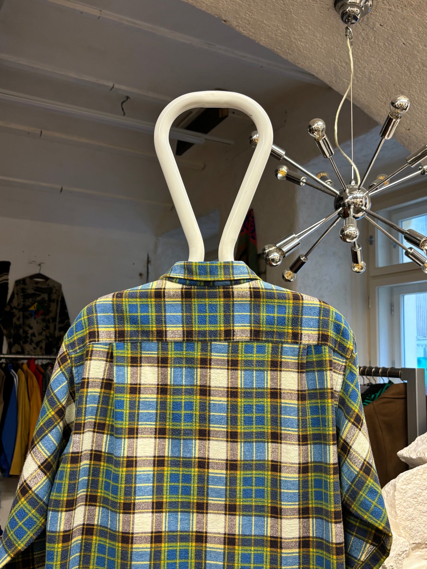 60's 60年代 1960's Towncraft タウンクラフト アメリカ古着 アメリカンヴィンテージ Vintage shirt ネルシャツ チェックシャツ Toto Vintage store Praha Prague 古着屋 プラハ 古着 Cotton コットン ユーロ古着 ヨーロッパ古着 古着卸 グランジ