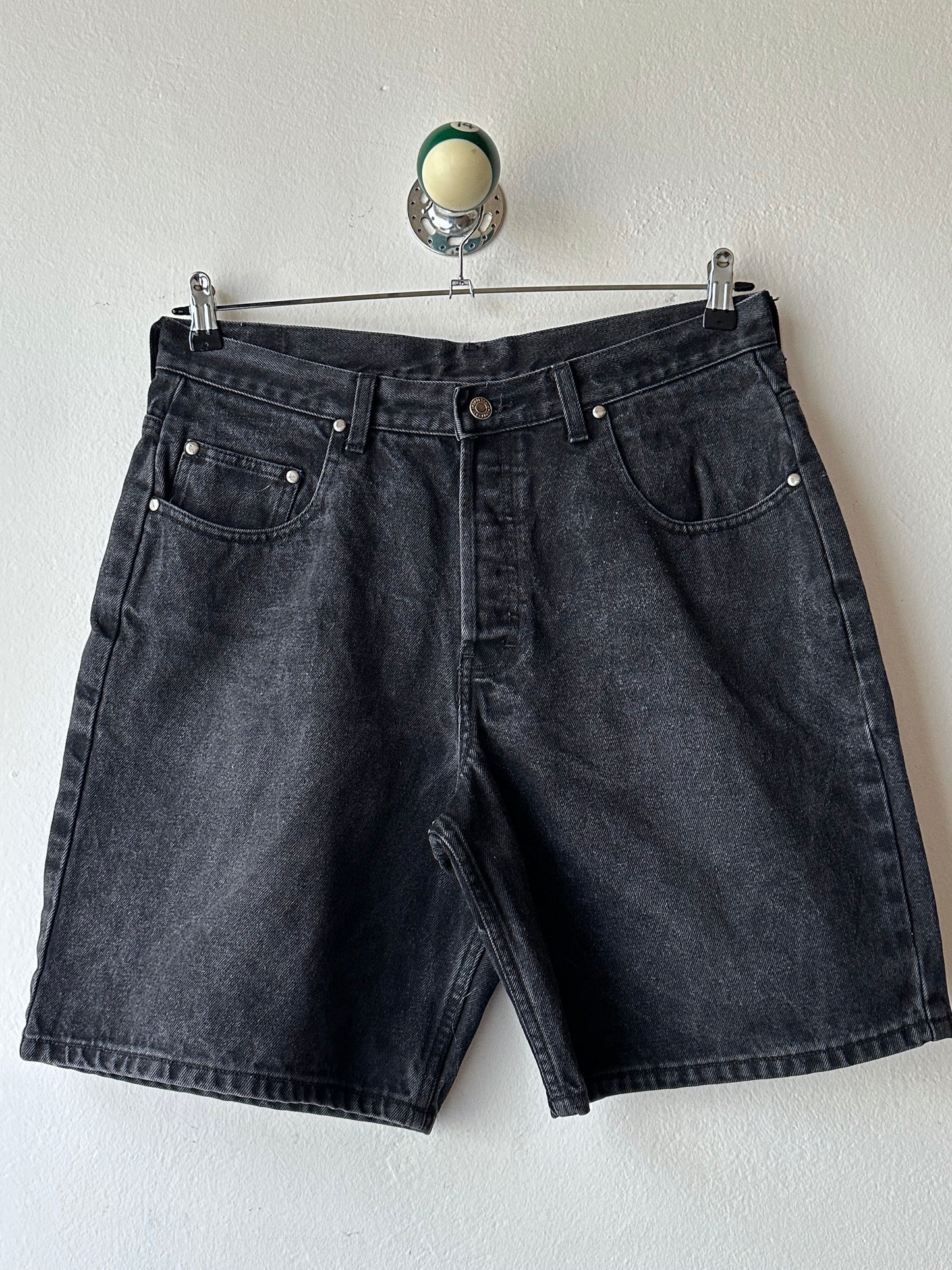 Black Denim shorts - w35