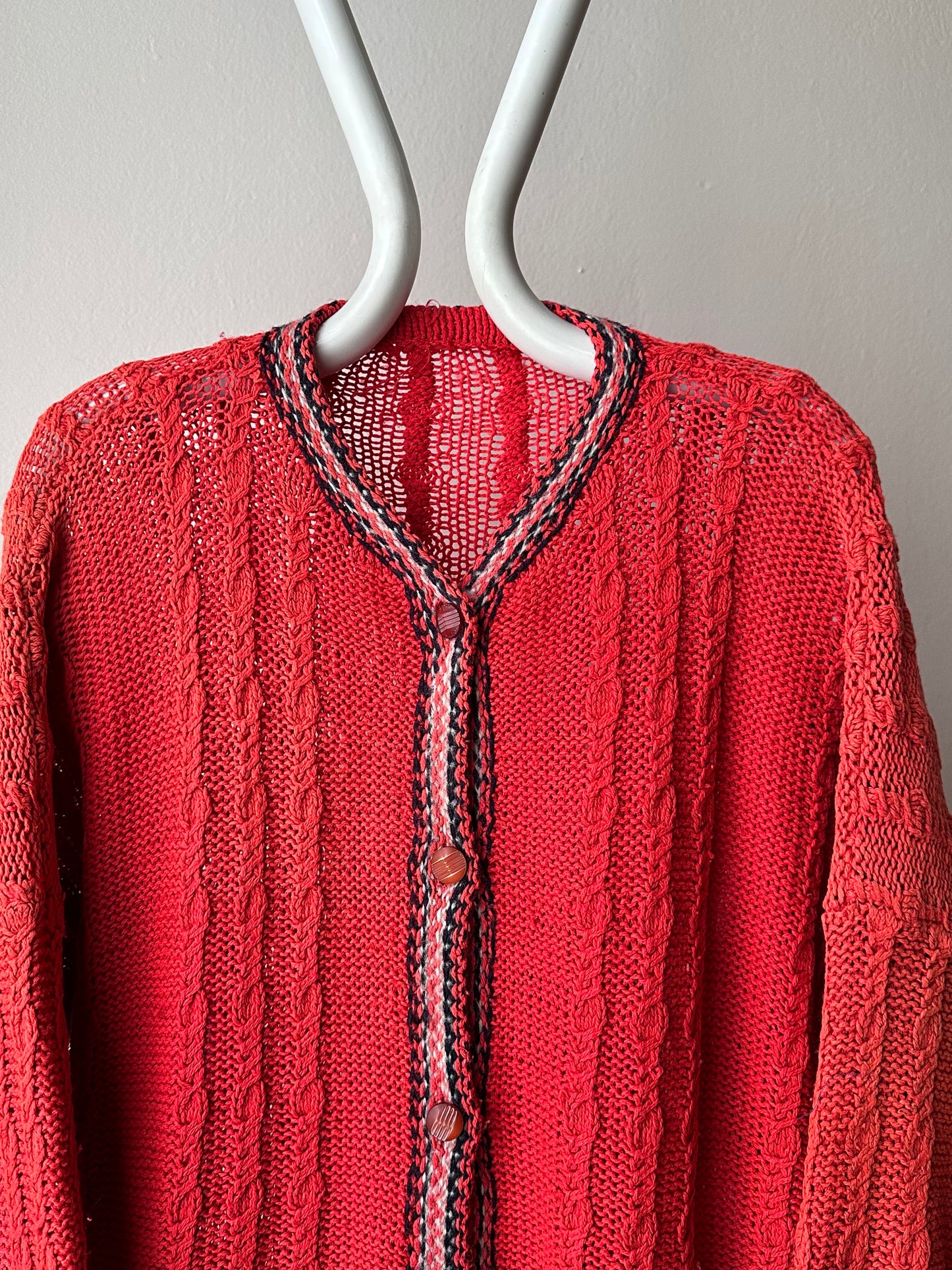 Cotton knit cardigan