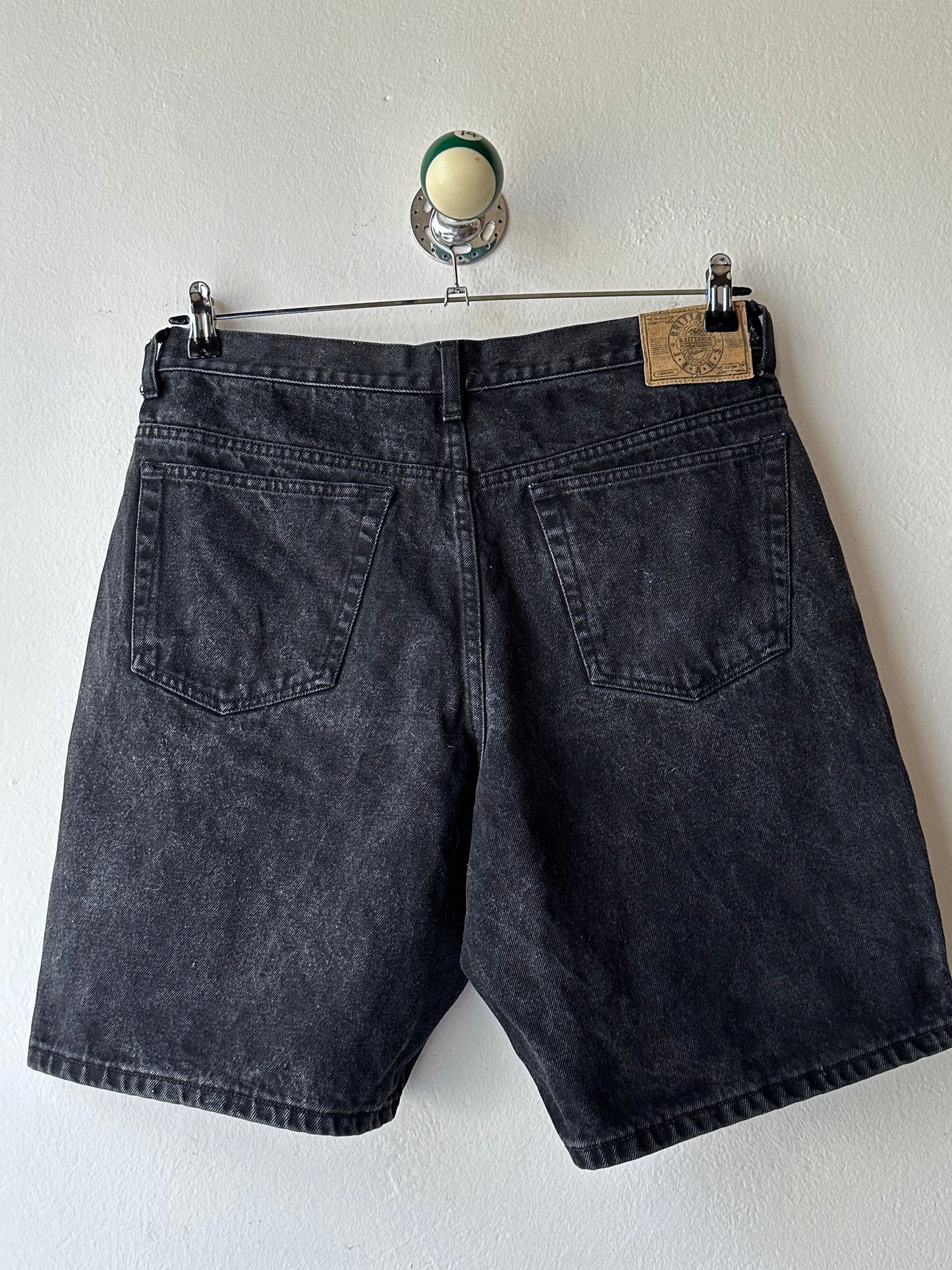 Black Denim shorts - w35