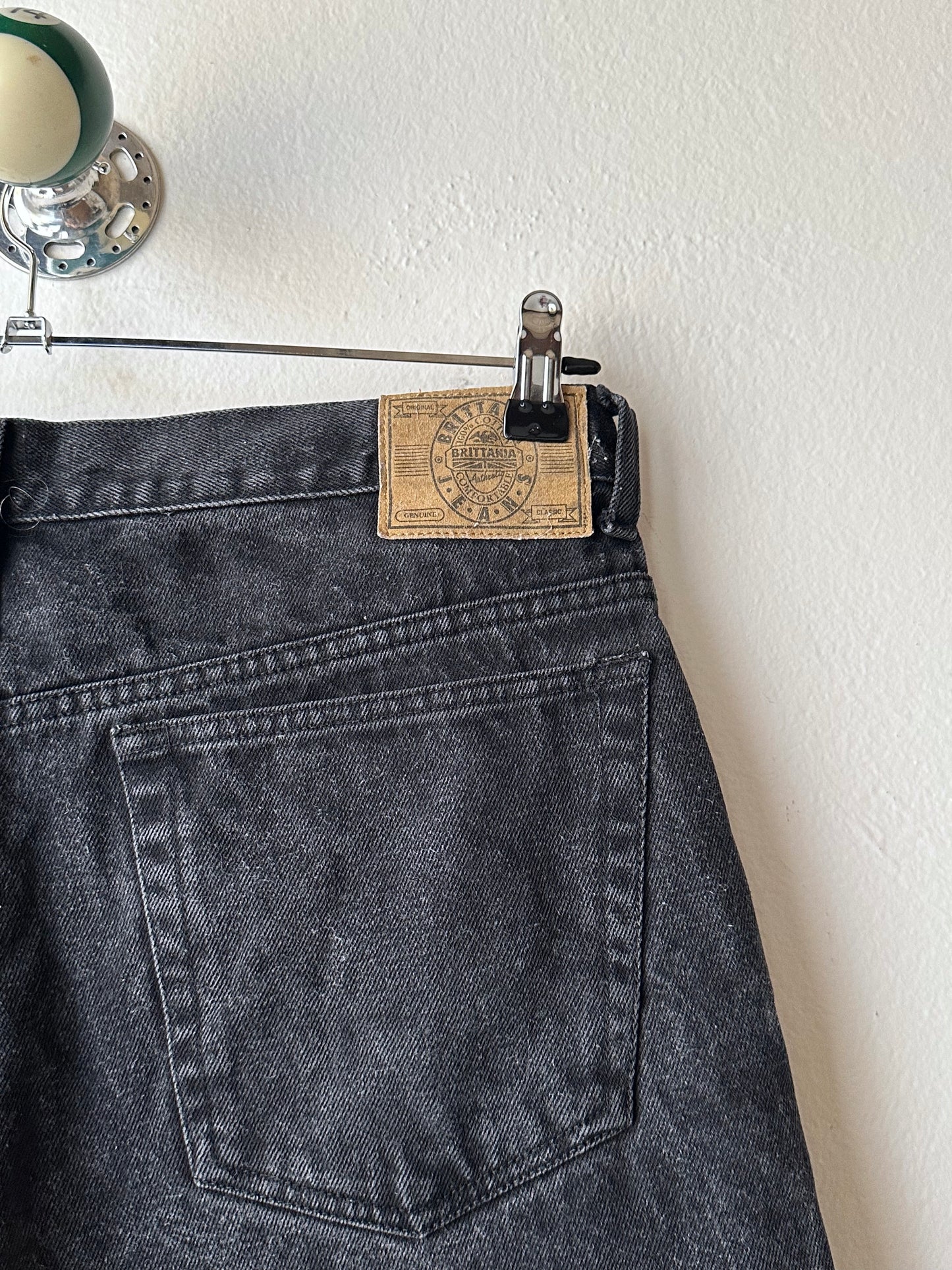 Black Denim shorts - w35
